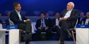 ظریف در داووس: برخلاف دیگر کشورها، در ایران همه صدا‌ها شنیده می‌شود، اعضای محور مقاومت هرگز از ایران دستور نمی‌گیرند